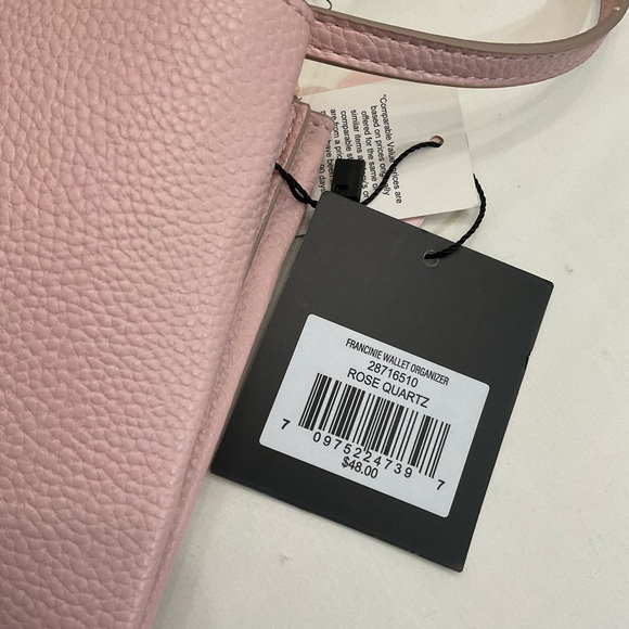Nanette Lepore Francine Wallet Organizer Rose Quartz Crossbody Bag NWT - Picture 2 of 9